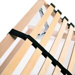 vidaXL Sommiers à lattes sans matelas 2 Pièces avec 28 lattes 70x200 cm