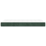 vidaXL Matelas de lit à ressorts ensachés Vert foncé 80x200x20 cm