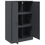 vidaXL Buffet anthracite 67x39x107 cm acier
