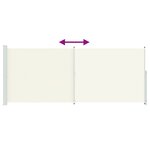 vidaXL Auvent latéral rétractable de patio 200x500 cm Crème