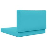 vidaXL Coussin de canapé d'extérieur 2 Pièces Turquoise Polyester