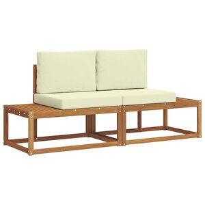 vidaXL Ensemble de canapés d'extérieur 2 pc Naturel