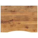 vidaXL Dessus de bureau avec courbe 110x80x2 5 cm manguier massif brut