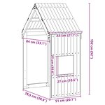 vidaXL Toit de lit pour enfants blanc 55x84x132 cm bois de pin massif