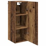 vidaXL Meuble mural Bois Ancien 34 5 x 34 x 90 cm Bois d'ingénierie