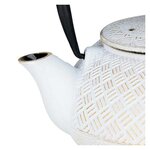 Théière en fonte tamayuki blanche - 800 ml