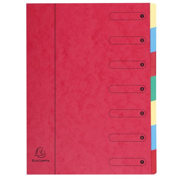 Trieur Harmonika sans élastique Nature Future 7 compartiments Couleurs assorties EXACOMPTA