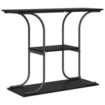 vidaXL Table console Chêne noir 101 x 35 x 80.5 cm Bois d'ingénierie