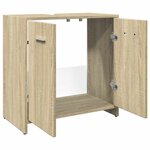 vidaXL Armoire lavabo de salle de bain chêne sonoma 60x33x60 cm