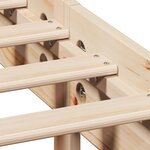 vidaXL Cadre de lit sans matelas 135x190 cm bois de pin massif