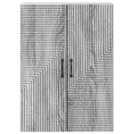 vidaXL Armoire Murale Sonoma gris 66 x 34 5 x 90 cm Bois d'ingénierie