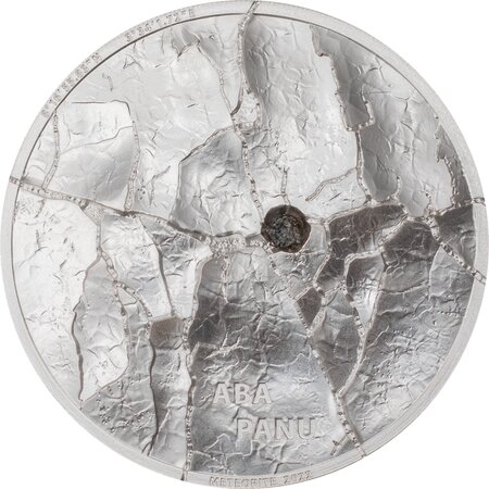 ABA PANU Meteorite Impacts 1 Once Argent Coin 5 Dollars Cook Islands 2022