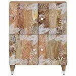 vidaXL Buffet 60x33 5x75 cm bois de manguier massif