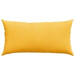 vidaXL Coussins de canapé 2 Pièces Jaune clair 80 x 40 cm