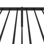 vidaXL Cadre de lit métal sans matelas avec tête de lit noir 100x200cm