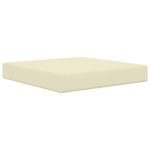 vidaXL Coussin de canapé d'extérieur 2 Pièces Crème Polyester