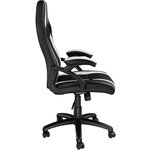 Tectake Chaise gamer GOODMAN - noir/blanc