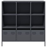 vidaXL Buffet haut anthracite 101 5x39x103 5 cm acier