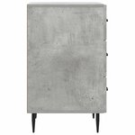 vidaXL Cabinet de chevet avec tiroir Gris béton 43 x 41 x 66 5 cm