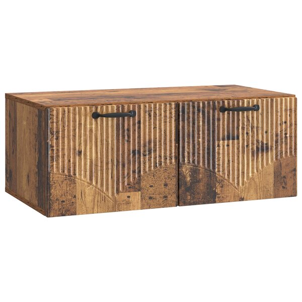 vidaXL Meuble TV mural Bois ancien 78 5 x 41 x 30 cm Bois d'ingénierie