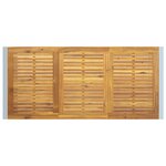 Table de repas d'extérieur vidaXL Grise 180x90x75 cm Acier et Bois massif Acacia