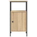 vidaXL Tables de chevet 2 Pièces chêne sonoma 41x31x80 cm bois ingénierie