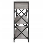 vidaXL Table console sonoma gris 100x28x75 cm bois d'ingénierie