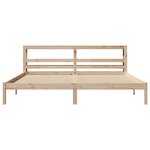 vidaXL Cadre de lit sans matelas 200x200 cm bois massif de pin