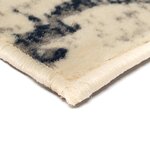 vidaXL Tapis moderne Design floral 140 x 200 cm Beige / Bleu