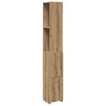 vidaXL Armoire de salle de bain chêne artisanal 25x25x170 cm