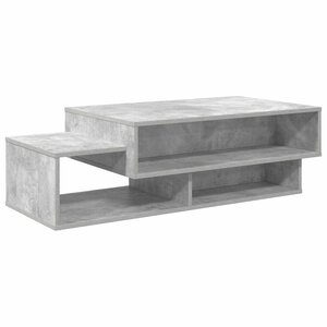 vidaXL Table basse Gris béton 105 x 50 x 32 5 cm Bois d'ingénierie