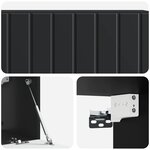 vidaXL Meuble TV mural 98 x 31 x 30 cm Noir Bois d'ingénierie