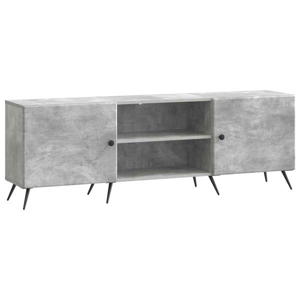 vidaXL Meuble TV 150 x 31 x 50 cm Gris béton Bois d'ingénierie