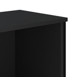 vidaXL Armoire à chaussures noir 90x38x45 5 cm bois d'ingénierie