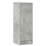 vidaXL Armoire à chaussures Gris béton 32x35x92 cm Bois d’ingénierie