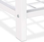 Banc banquette range chaussures ouvert synthétique support grillage métal 115 cm blanc 13_0000367