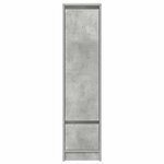 vidaXL Buffet haut gris béton 29 5x34x119 5 cm bois d'ingénierie