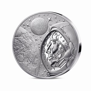 L'Odyssée Spatiale avec Thomas Pesquet  Monnaie 25€ Argent 2 Oz Connectée