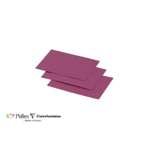 Lot de 25 Cartes Pollen 70x95 - Clairefontaine - framboise