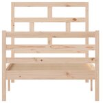 vidaXL Cadre de lit Bois de pin solide 90x200 cm
