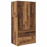 vidaXL Cabinet de salle de bain Bois Ancien 79 5 x 49 x 156 cm