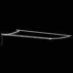 vidaXL Auvent rétractable automatique avec LED anthracite et blanc