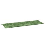 vidaXL Coussin de banc de jardin motif de feuilles 150x50x4 cm