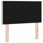 vidaXL Tête de lit LED Gris clair 80 cm Cuir synthétique