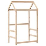 vidaXL Lit de jour avec toit sans matelas 90x190 cm bois massif