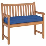 vidaXL Coussin pour banc de palette Bleu royal 110 x 40 x 8 cm