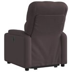 vidaXL Fauteuil inclinable marron foncé tissu