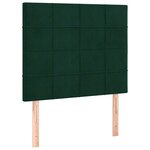 vidaXL Sommier à lattes de lit et matelas Vert foncé 80x200 cm Velours