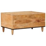 vidaXL Table basse Marron 80 x 50 x 40 cm Bois de mangue massif