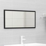 vidaXL Ensemble de meubles salle de bain 2 Pièces noir bois d'ingénierie